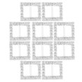 thumbnail image 3 of 10pcs Square Shaped Rhinestone Studded Ribbon Buckle Sliders for DIY Craft Wedding Gift (Silver), 3 of 4