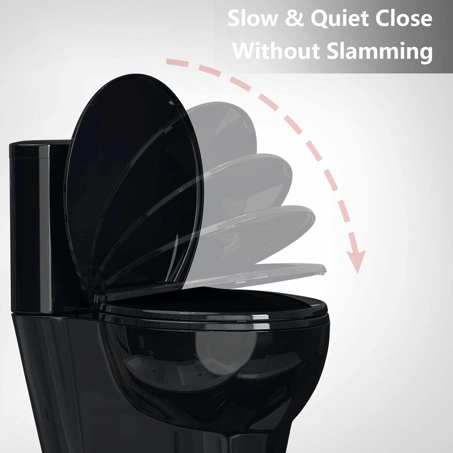 17" Toilet Seat Round,Toilet Seat with Quick-Release And Quick-Attach, Plastic Toilet Seat with Soft Close, Easy Install and Clean - Fits Most Round Toilets, Biscuit