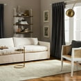 thumbnail image 3 of TOWN & COUNTRY LUXE Remi Abstract Line Art Handcrafted 100% Wool Area Rug, Beige/Blue, 6"x9", 3 of 10