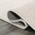 thumbnail image 3 of JONATHAN Y SEU100D-5R Haze Solid Low-Pile Ivory 5' Round Area Rug, Coastal Bohemian, Pet Friendly, Stain Resistant, Easy to Clean, for Living Room; Kitchen, Bedroom, 3 of 5