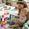 thumbnail image 5 of Learning Toys Tablet for Toddlers 1-3, Montessori Toys with Music & Sound, 3 Language Educational Toys, Speech Musical Toys, Early Development Gift for Boys Girls 1 2 3 Years Old (Green), 5 of 9