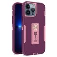 thumbnail image 3 of CoverON For Apple iPhone 13 Pro Max Case, Military Grade Heavy Duty Full Body Phone Kickstand Cover - Purple, 3 of 9