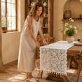 thumbnail image 7 of Naittoop Elegant Lace Table Runner 18x48in Delicate French Floral Design Versatile Decorative Cover for Dining Room Coffee Table Wedding Centerpiece B, 7 of 7