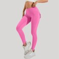thumbnail image 1 of MKLEKYY Leggings deportivos para mujer, diseño de bolsillos cargo, a prueba de sentadillas y sin transparencias, para entrenamiento, yoga y correr., 1 of 4