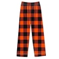 thumbnail image 4 of Plaid Pajamas Women 2025 Fall Winter Long Sleeve Button Lapel Sleep Shirt and Pants 2 Piece Pajama Set Women Pjs, 4 of 5