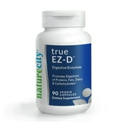 NatureCity TrueEZ-D - Broad Spectrum Digestive Enzymes, 90 Vegetarian Capsules