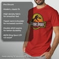 thumbnail image 6 of Men's Jurassic Park Logo Outlined  Graphic Tee Red 3X Large, 6 of 10