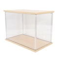 thumbnail image 1 of Boîte d'Exposition en Plastique Transparente pour Figurines, Boîte de Rangement pour Poupées de Collection, Jouets, Base en Bois et Plastique Adaptée pour Exposer Vos Figurines, 1 of 7