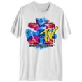 thumbnail image 1 of Hybrid Apparel T-Shirt Graphique pour Hommes avec Logo Mtv, Blanc, G, 1 of 1