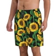 thumbnail image 2 of Kdxio Sunflower 1 Pattern Mens Casual Shorts - Drawstring Summer Beach Sports Shorts for Men, 2 of 9