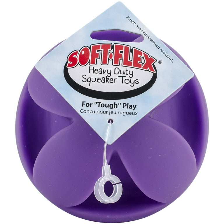 Hueter Toledo Soft Flex Best Clutch Ball Dog Toy Purple 4.5 x 4.5 x 4.5