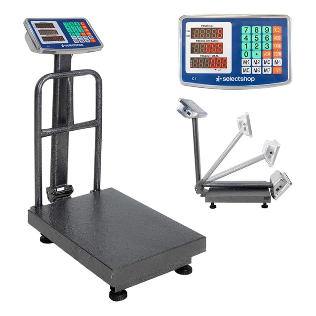 Báscula Comercial Digital Industrial 150kg Con Plataforma