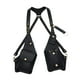 thumbnail image 5 of Bolso bandolera de piel sintética con bolsillo para las axilas, ideal para viajes y compras. Negro, 5 of 9