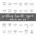 thumbnail image 5 of Koyal Wholesale Minimal Modern Wedding Signs Bundle Set for Ceremony, Reception Decor Signage, 8.5 x 11", 30-Pack, 5 of 5