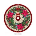 thumbnail image 3 of Horivan 3 Counts Christmas Tree Skirt 35 Inch Round PVC Mat Waterproof Holiday Decor for Living Room Bedroom Xmas Party Festive Carpet Rug with Reindeer Snowflake Print, 3 of 6