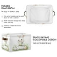 thumbnail image 2 of Cute White Easter Bunny Foldable Storage Basket,Canvas Fabric Foldable Storage Bins with Handles Open Home Storage Bins Boxes for Toy Book Shelf Closet Baskets, 2 of 9