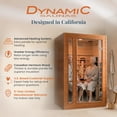 thumbnail image 2 of Dynamic Saunas 2-Person Full Spectrum Infrared Sauna with Lighting and Speakers, Cordoba, 2 of 12