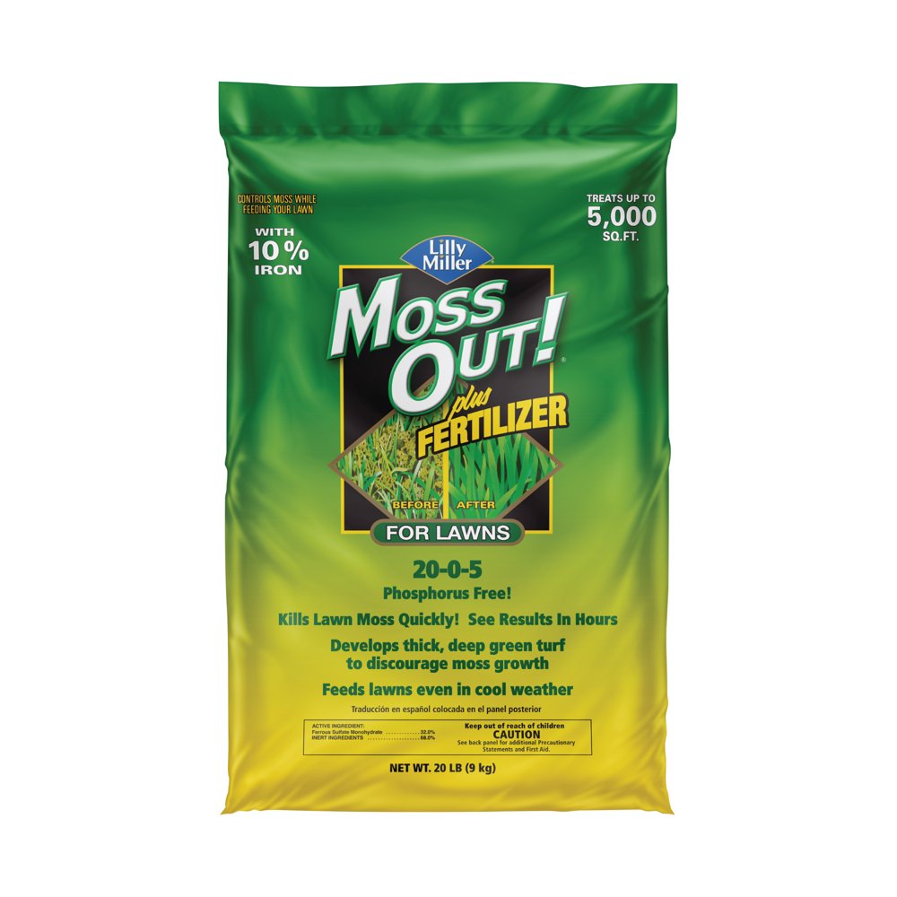 Lilly Miller Moss Out! Plus 2005 Lawn Food Fertilizer, 20 lb