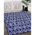 thumbnail image 3 of Ahgly Company Machine Washable Indoor Rectangle Transitional Night Blue Area Rugs, 2' x 5', 3 of 7