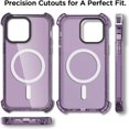 thumbnail image 3 of Entronix Magnetic Phone Case Designed For iPhone 14 Pro Max Durable Slim Fit Shockproof Bumper Cover, Purple, 3 of 5