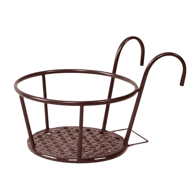 XWSHYW Utensilios y Gadgets de Cocina. Cestas de Flores Pequeñas, Barandillas de Hierro, Estantes En Macetas, Colgador de Pared con Rosas Verdes para Colgar En El Alféizar de La Ventana