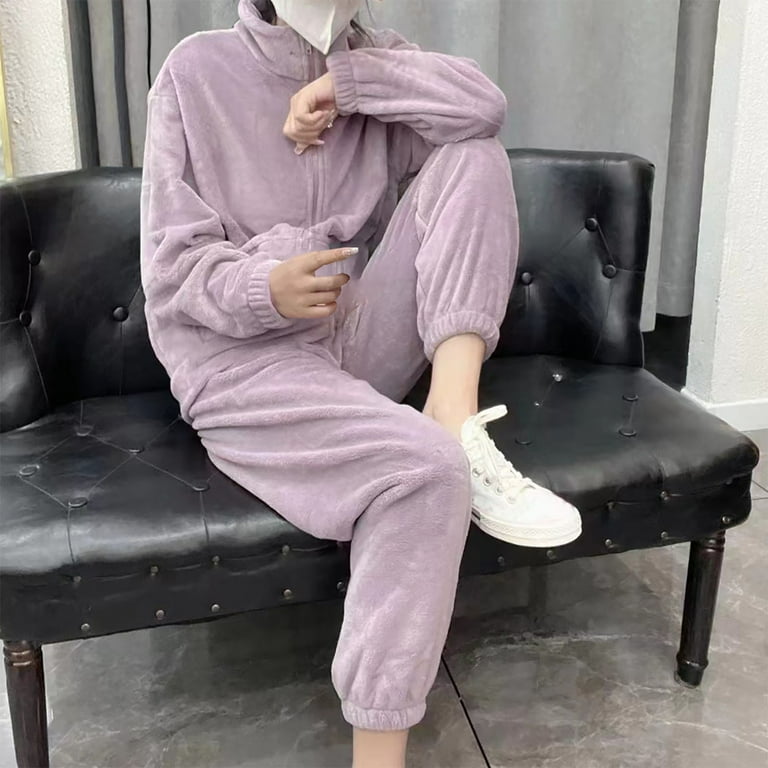 Neck Ladies Warm Pjs Slumber Hut® Womens Fleece Pyjamas Star