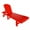 Red, variant on Laguna Adirondack Poly Reclining Chaise Lounge With Wheels, Red