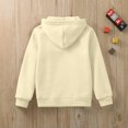 thumbnail image 5 of Bmisegm Girls Hoodie Kids Boys Girls Solid Casual Zip up Hooded Sweatshirt Boys Sweatshirts Beige 4-5 Years, 5 of 5