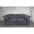 thumbnail image 1 of Cloud Puff Modular Large Loveseat Slipcover Configurable Sofa Furniture Cover &amp; Performance Fabric - Grey  2 Piece, 1 of 1