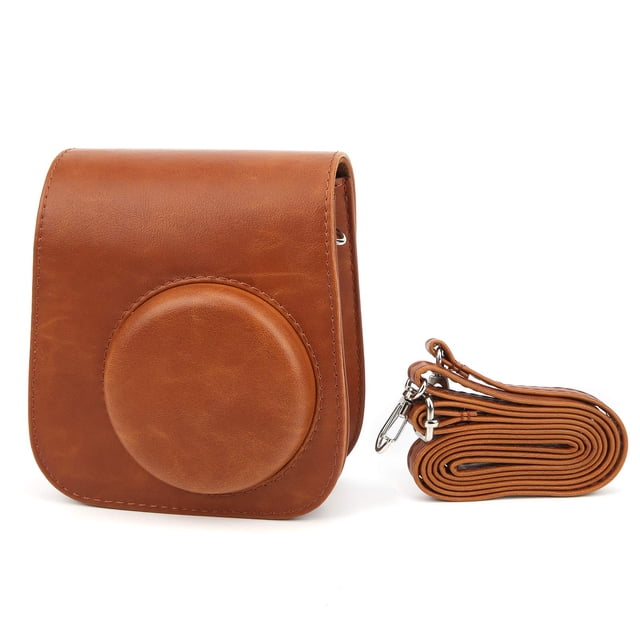 Estuche de Almacenamiento EBTOOLS PU para Cámara Fujifilm Instax Mini 11/9 Color Marrón
