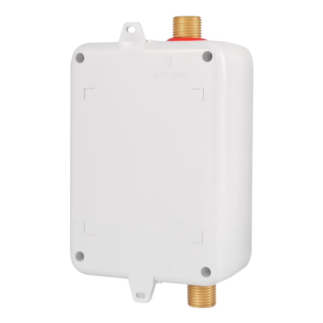 Electric Tankless Water Heater 3KW 110V Instant Water Heater for Kicthen LED Display Stainless Steel White