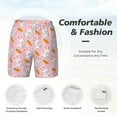 thumbnail image 6 of Picia Rabbit And Carrot pattern Mens Swim Trunks with Compression Liner Stretch Beach Shorts Quick Dry with Zipper Pockets No-Chafing Board Shorts-Small, 6 of 9