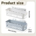 thumbnail image 5 of Cozeii Bathroom Shelf, Adhesive Shower Caddy, No Drill Wall Mounted Storage Organizer for Shampoo, Soap, Towels, Bathroom, Everyday Bathroom Use, 10.24 Inch, White, 5 of 5