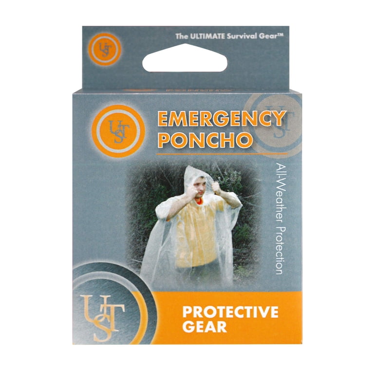 ジャケット・アウター immatereal all weather poncho deres Ultimate Survival Technologies Emergency Poncho Clear - Walmart.com