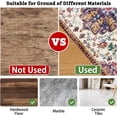 thumbnail image 4 of Office Chair Mat for Hardwood & Tile Floor,Boho Vintage 36"x48" Computer Chair Mat for Rolling Chairs Carpet,Under Desk Non Slip Gaming Rug,Low-Pile Rubber Backing Large Protector Mat (Burgundy), 4 of 6