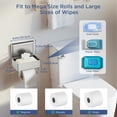 thumbnail image 3 of TVOFEK Brushed Nickel Wall Mount Toilet Paper Holder with Shelf, Stainless Steel Hidden Flushable Wipes Dispenser for Bathroom Sanitary Napkins, Tampons, 3 of 13