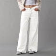 thumbnail image 6 of EYNMVR Womens Barrel Jeans Wide Leg Boyfriend Denim Pants Hop Vintage Baggy Jeans Cotton Mid-Low Elastic Waist Pants, 6 of 8