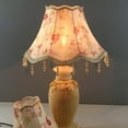 thumbnail image 6 of E27 Flower Pattern Decorative Cloth Lampshades Home Decorative Wall Light Shade For Living Room Kitchen Lamps Enduring, 6 of 14