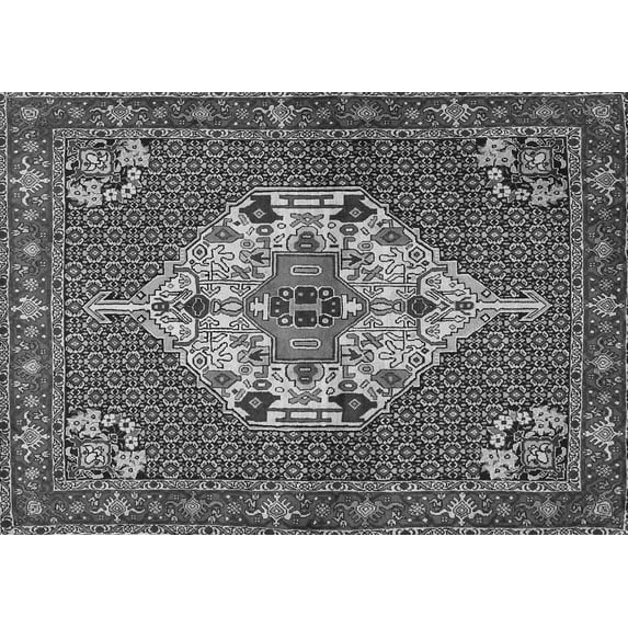Ahgly Company Indoor Rectangle Persian Gray Traditional Area Rugs, 8' x 12'