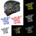 thumbnail image 2 of HAHAHAHA Adhesivo para casco de motocicleta Adhesivo reflectante personalizado Adhesivo de vinilo impermeable Adhesivo decorativo para coche o moto, 2 of 5
