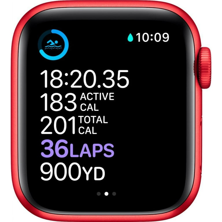 Pre-Owned Apple Watch Series 6 40MM Red - Aluminum Case - GPS + Cellular -  Red Sport Band (Refurbished Grade B)