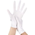 thumbnail image 2 of Rungopro 2 Pairs Womens Short Satin Opera Gloves Formal Dancing Gloves for Wedding Bridal Banquet Party Gloves 1920s Flapper Accessories, White, 2 of 5