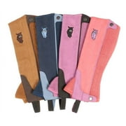 Tough-1 Childs Half Chaps 12-14 Lt Brn/Chocolate