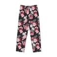 thumbnail image 4 of Goofa Rose Flowers Printed Soft Pajama Pants for Men, Wide Leg Comfy Casual Lounge Yoga Pants-XX-Large, 4 of 9