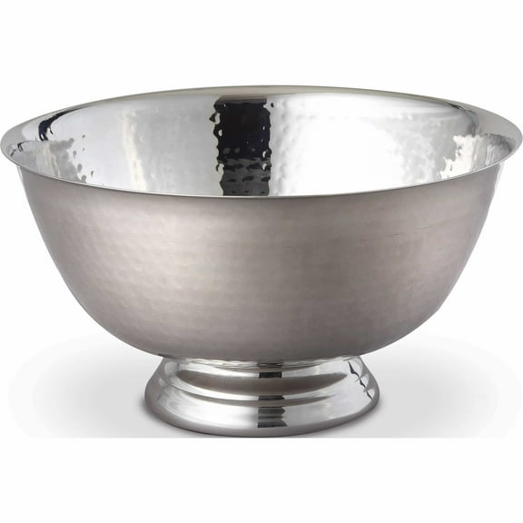 Fashion Medium Stainless Steel Hammered Revere Bowl (8 X 8) Made In India -Jewelry By Sweet Pea