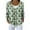 Green, variant on Women's Fashion Long Sleeve Christmas Snowman Snowflake Print Jacket Cardigan for Holiday Party and Casual Daily Wear,White,2XL