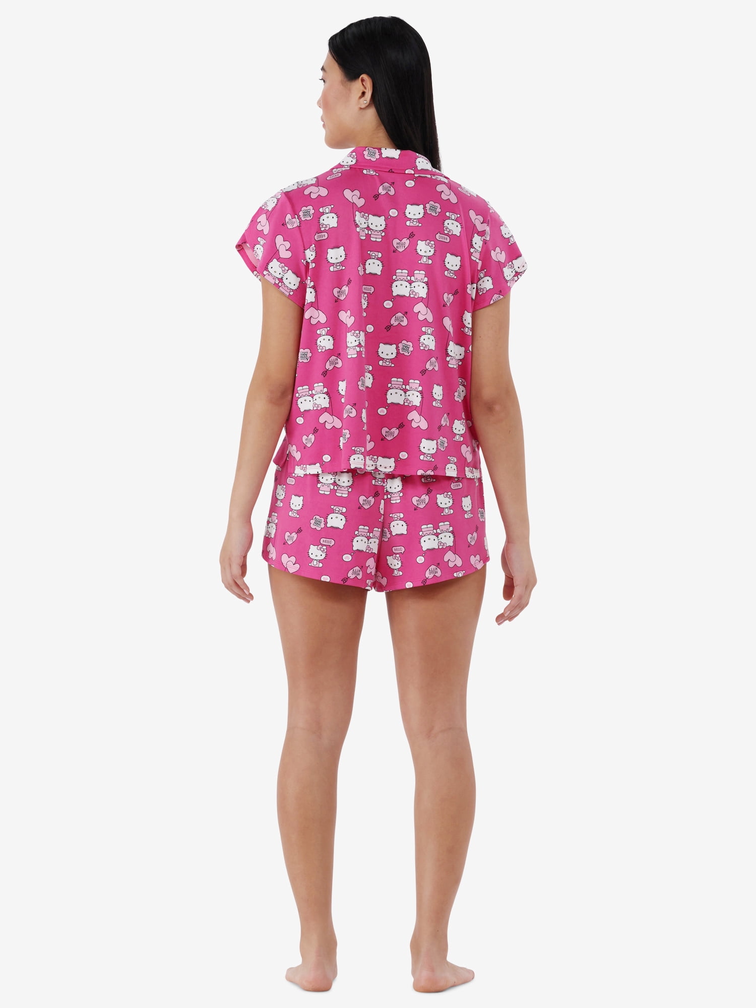 Hello Kitty Women's Valentine's Day 2 Piece Pajama Set, Sizes XS-3X