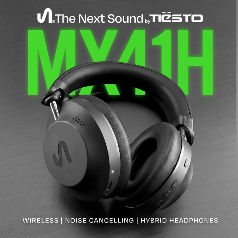 The Next Sound Tiesto Wireless Noise Cancelling Headphones, MX41H