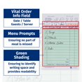 thumbnail image 4 of [8000] Gorilla Supply Libro de cheques para invitados 3.4"" x 5.04"" Bloc de notas de servidor Bloc de pedidos para camarero y camarera Bond Cheques perforados de una sola parte Verde 8000 (8 paquetes, 4 of 6