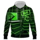thumbnail image 1 of Sudadera con capucha informal con estampado 3D de tecnología del futuro para hombre y mujer, moda 2024, divertida, con cremallera, 1 of 6